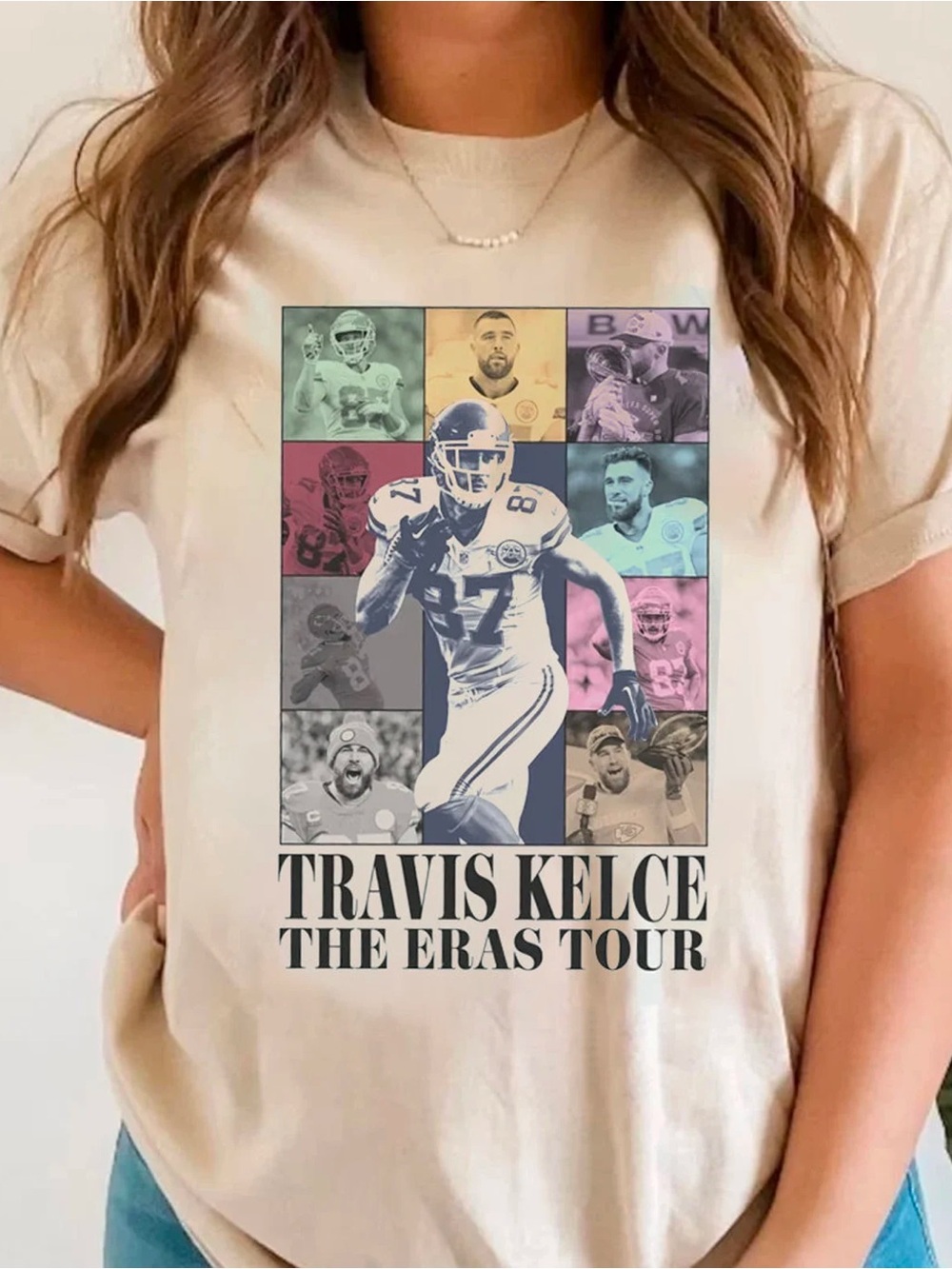 Travis Kelce "The Eras Tour" Parody T-Shirt. Sz Medium